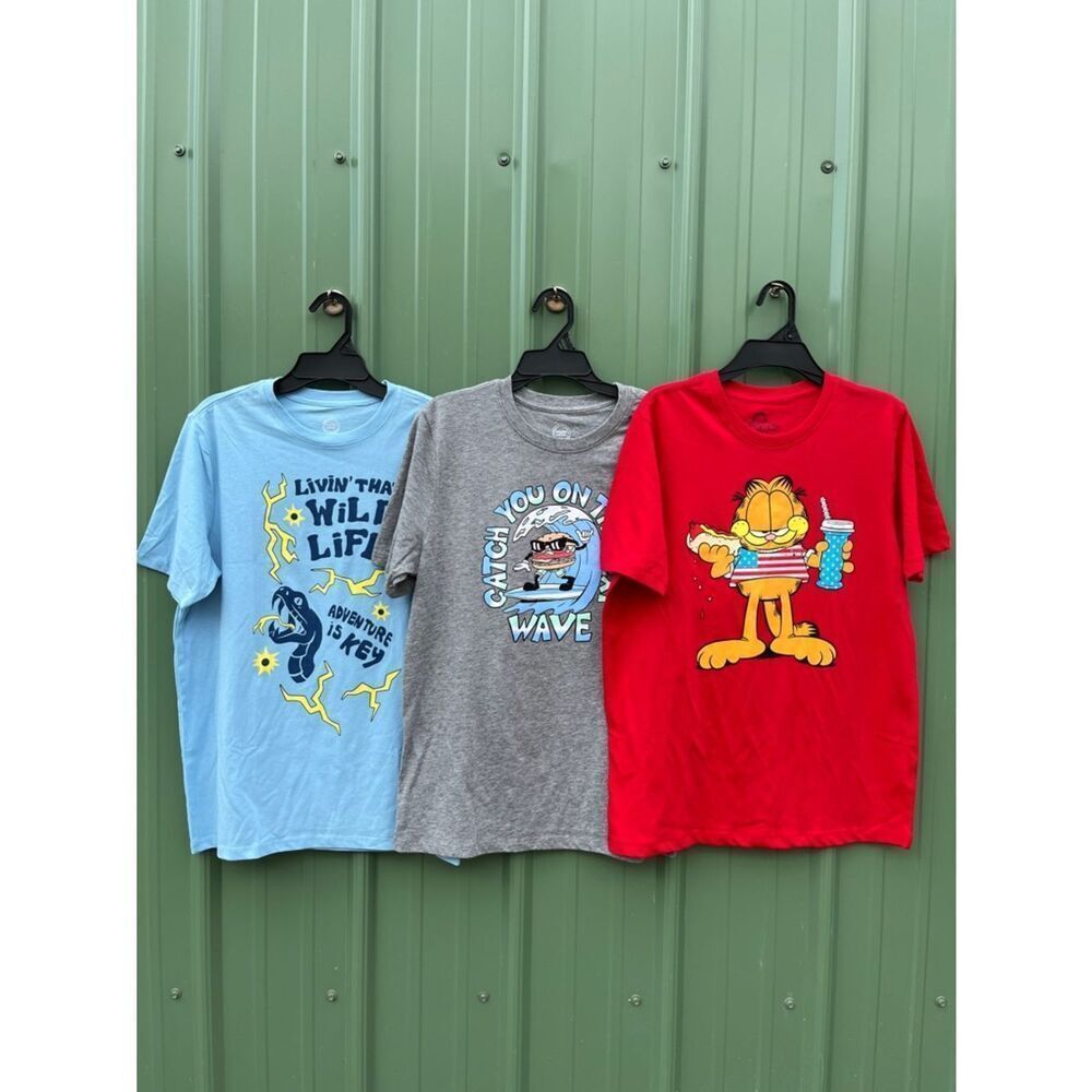Boys Graphic Short Sleeve T-Shirts 3-Pack Size XXL